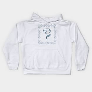 Blue flower Kids Hoodie